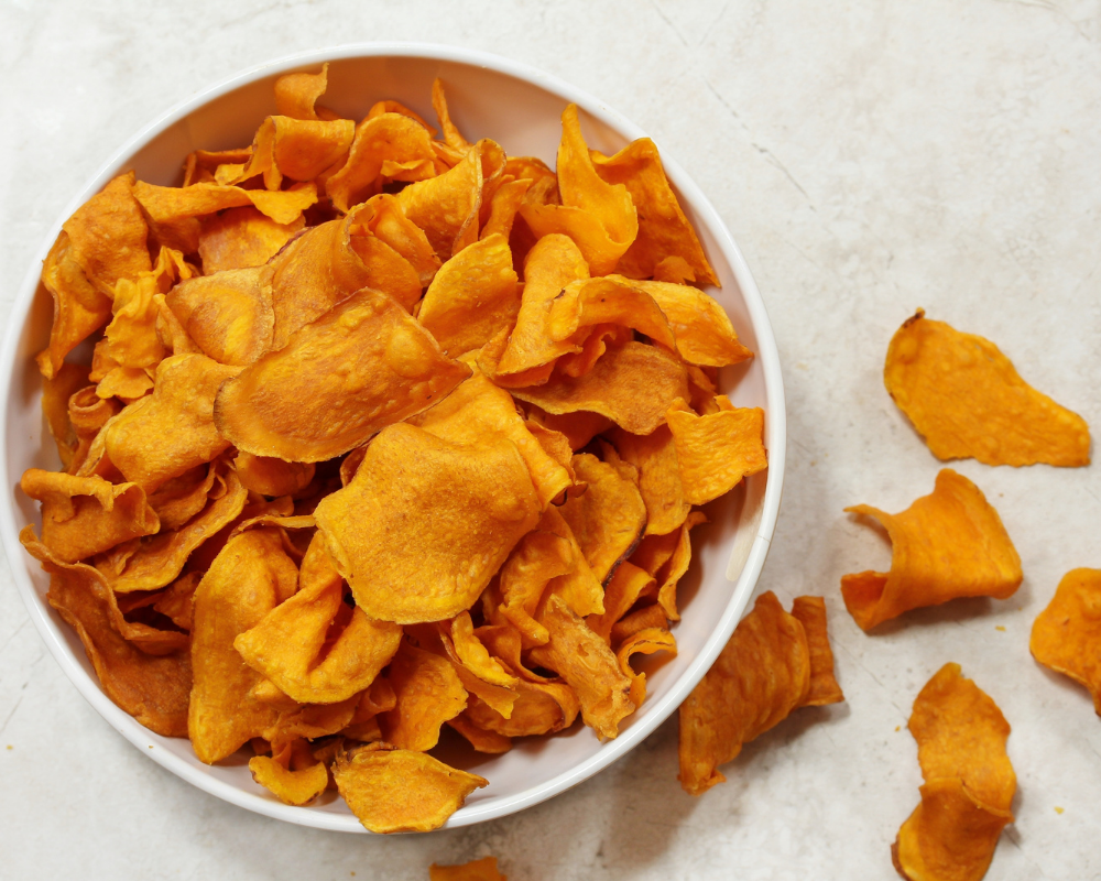 chips de batata doce