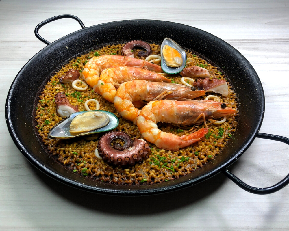 Paella Valenciana - jantar espanhol na Bottega Del Mare